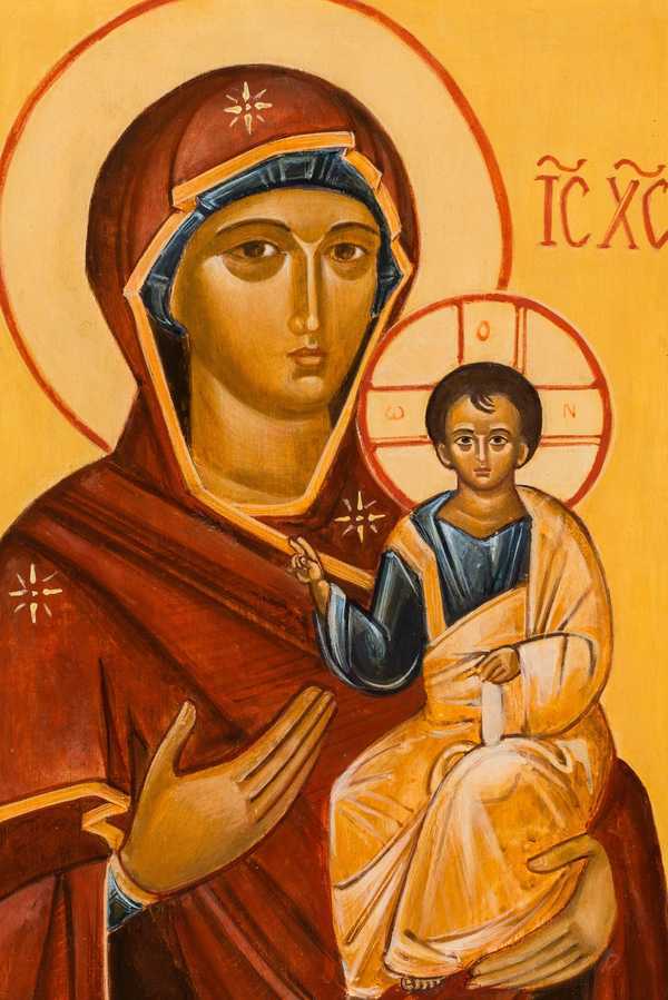 IC112 - Carte postale - Icônes - La vierge et l'enfant