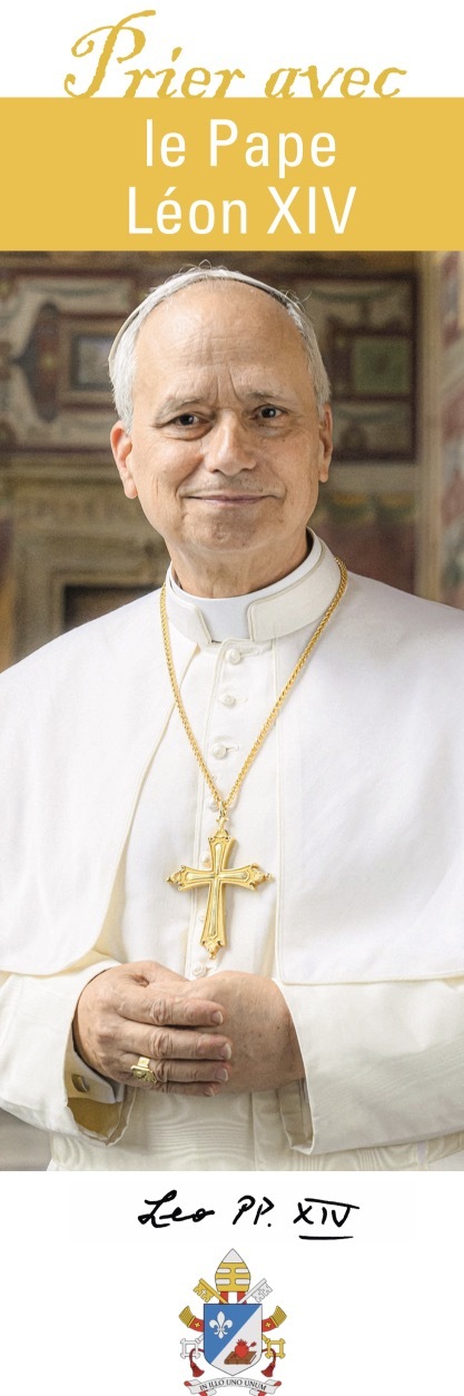 Signet "Prier avec" Le Pape Léon XIV - Lot de 10
