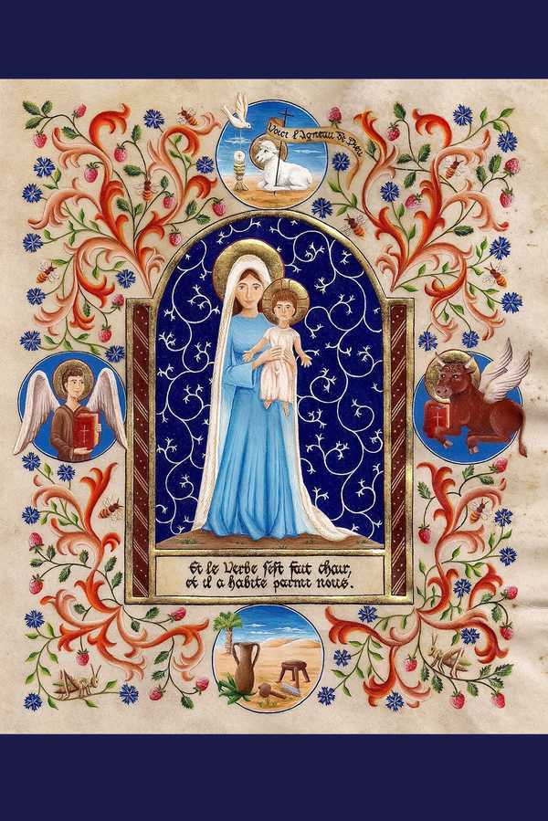 EL174 - Carte postale - Enluminures - Et le Verbe ...