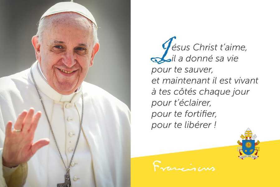 PF099 - Carte postale - Pape François -  Jésus Christ t'aime, ...