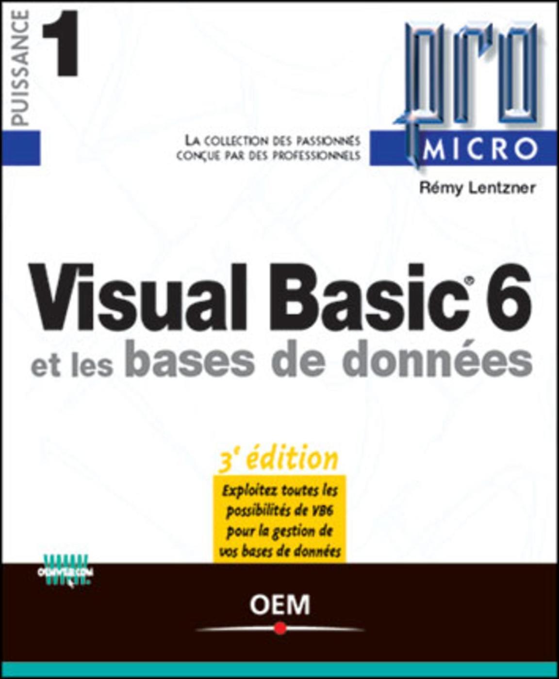 Visual Basic 6 et les bases de données