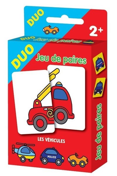 Les véhicules - Jeu de paires - Cartes Duo