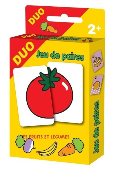 Les fruits et légumes - Jeu de paires - Cartes Duo