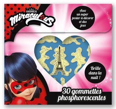 Miraculous - 30 gommettes phosphorescentes