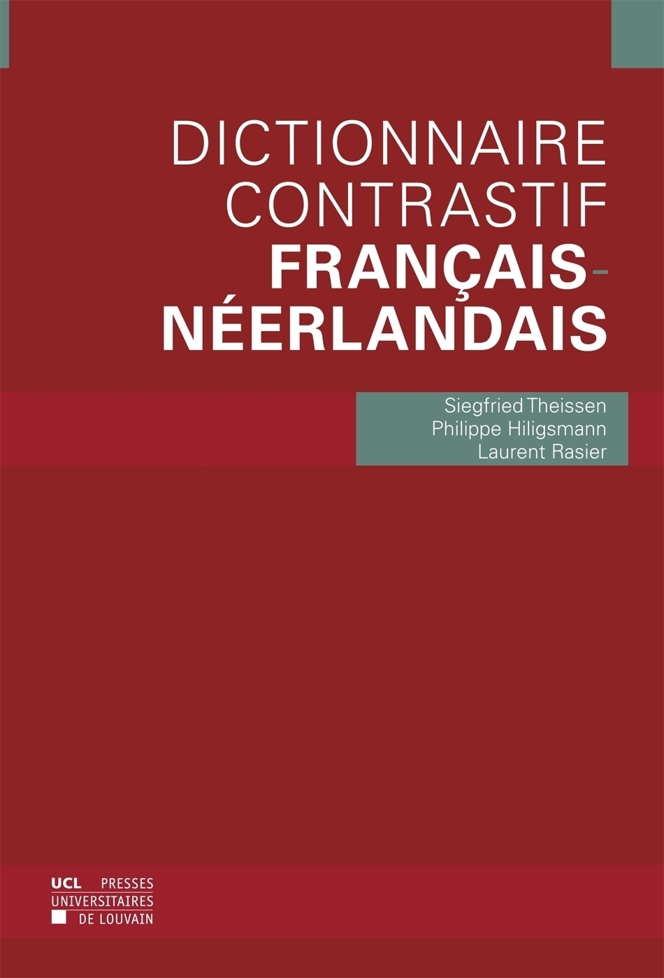 DICTIONNAIRE CONTRASTIF FRANCAIS-NEERLANDAIS