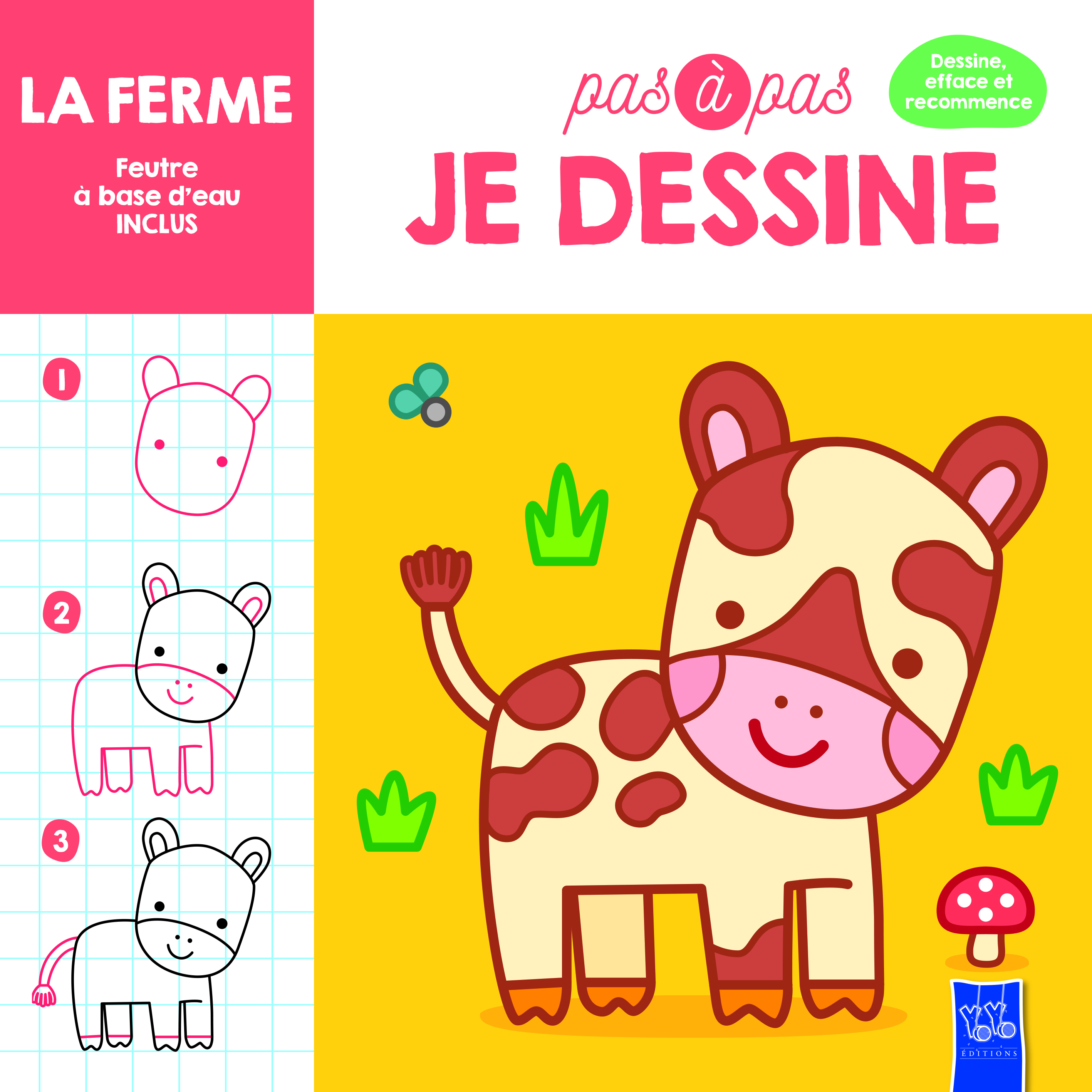 La ferme - Pas à pas je dessine