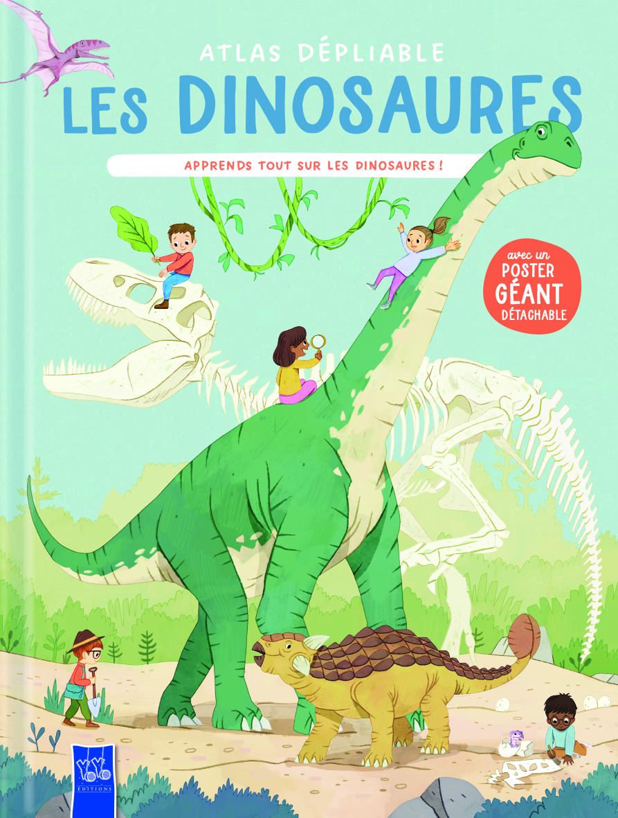 Atlas dépliable- Les dinosaures