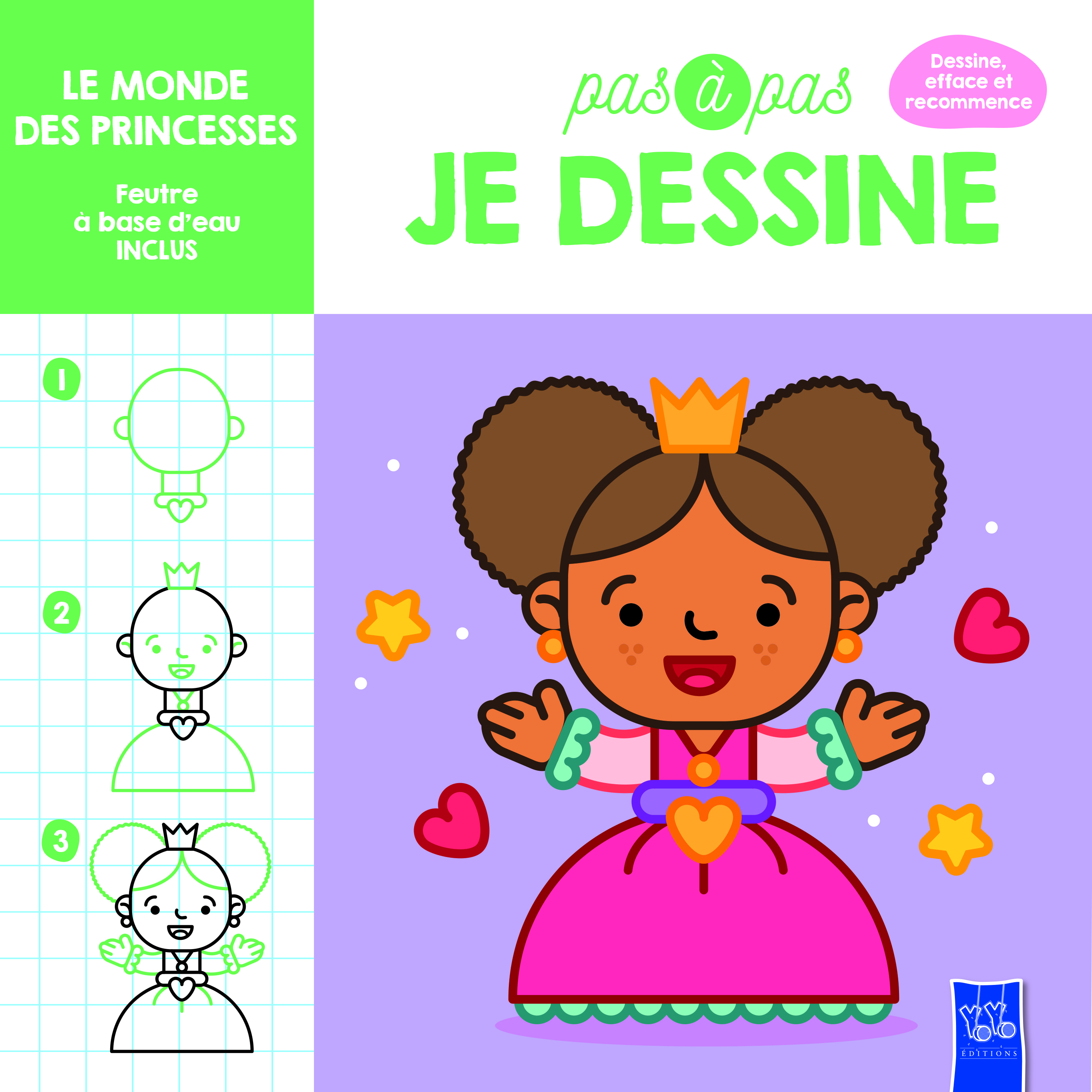 Le monde des princesses - Pas à pas de dessine