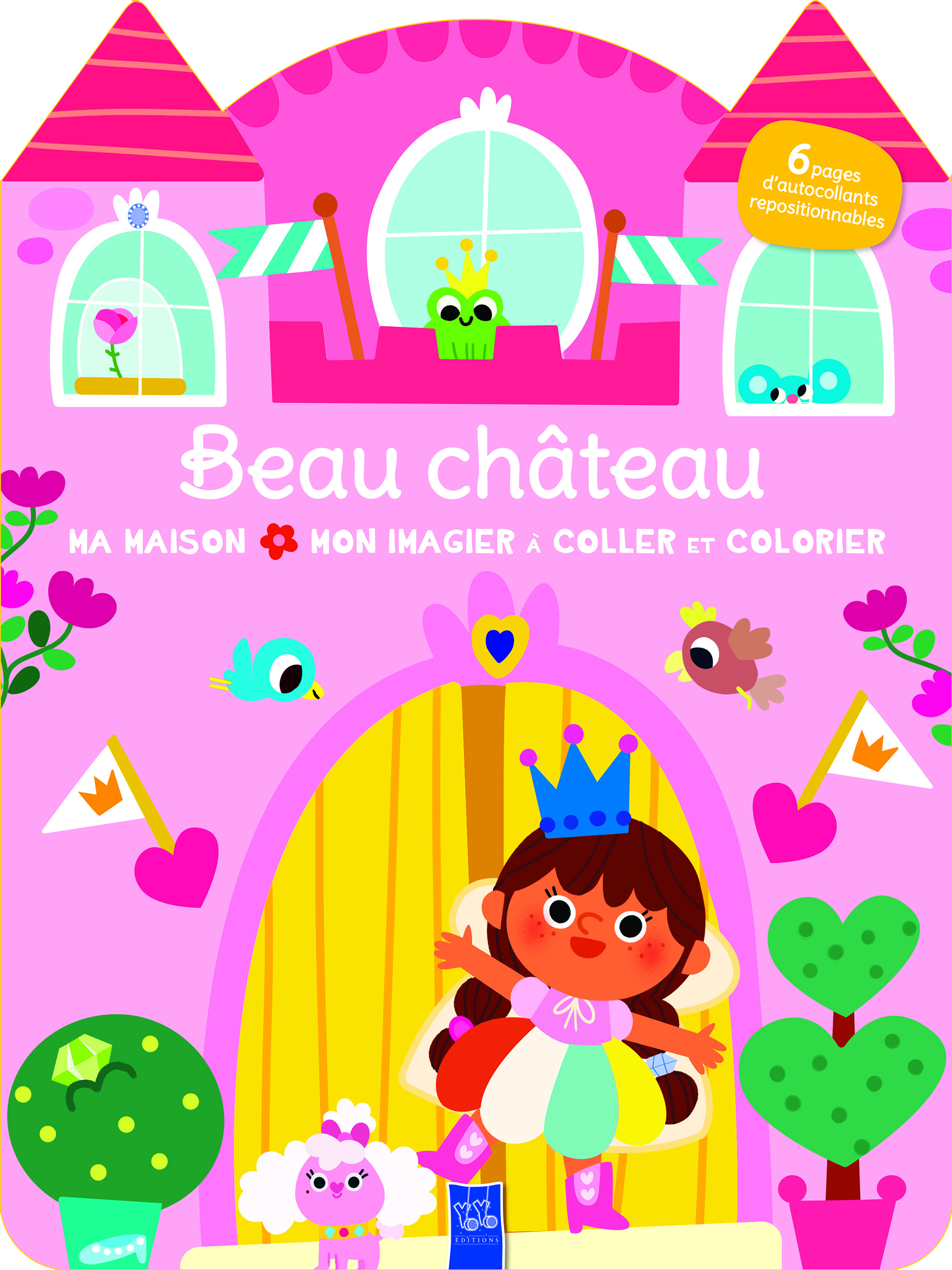 Le beau château coller colorier