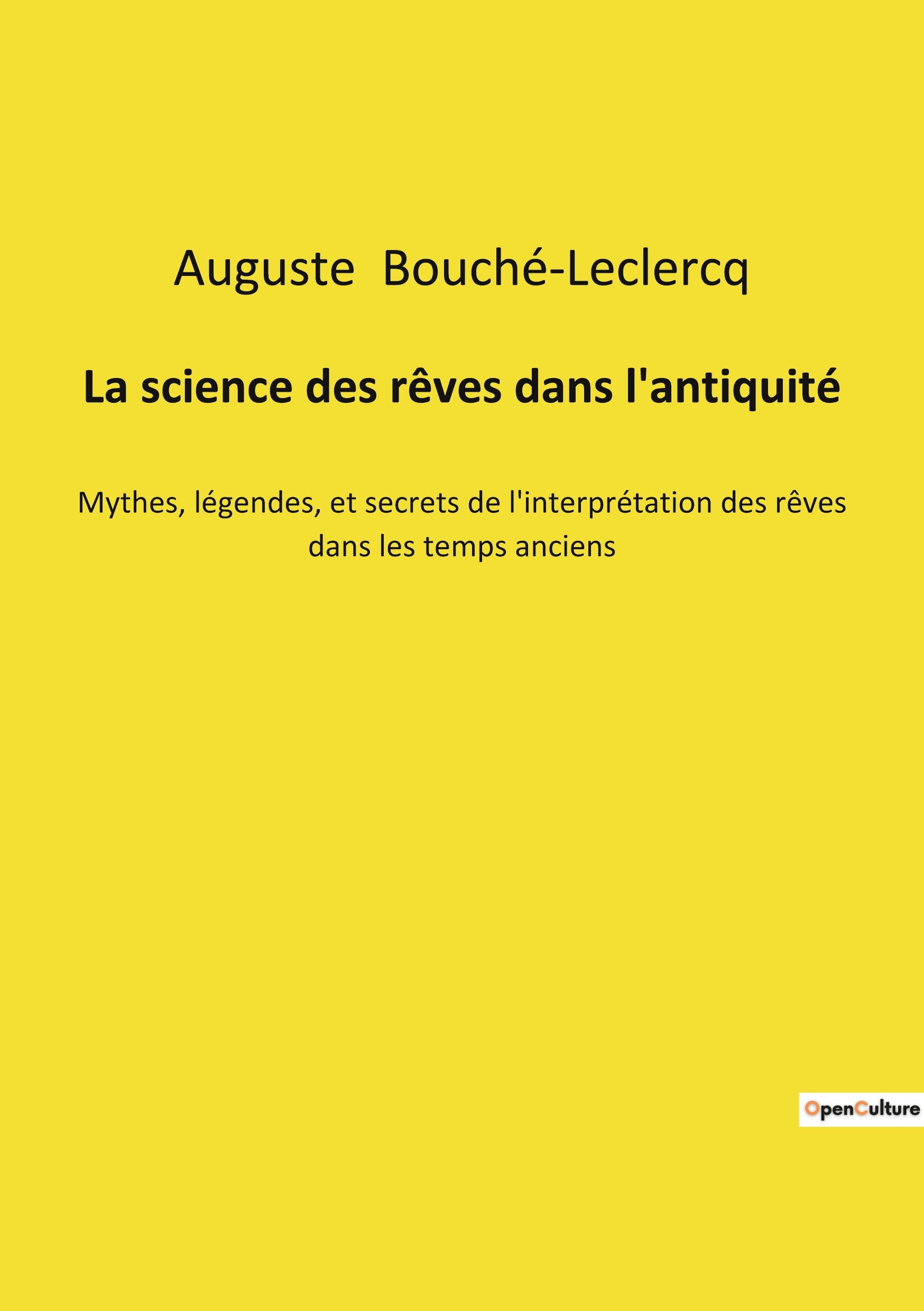 La science des rêves dans l'antiquité