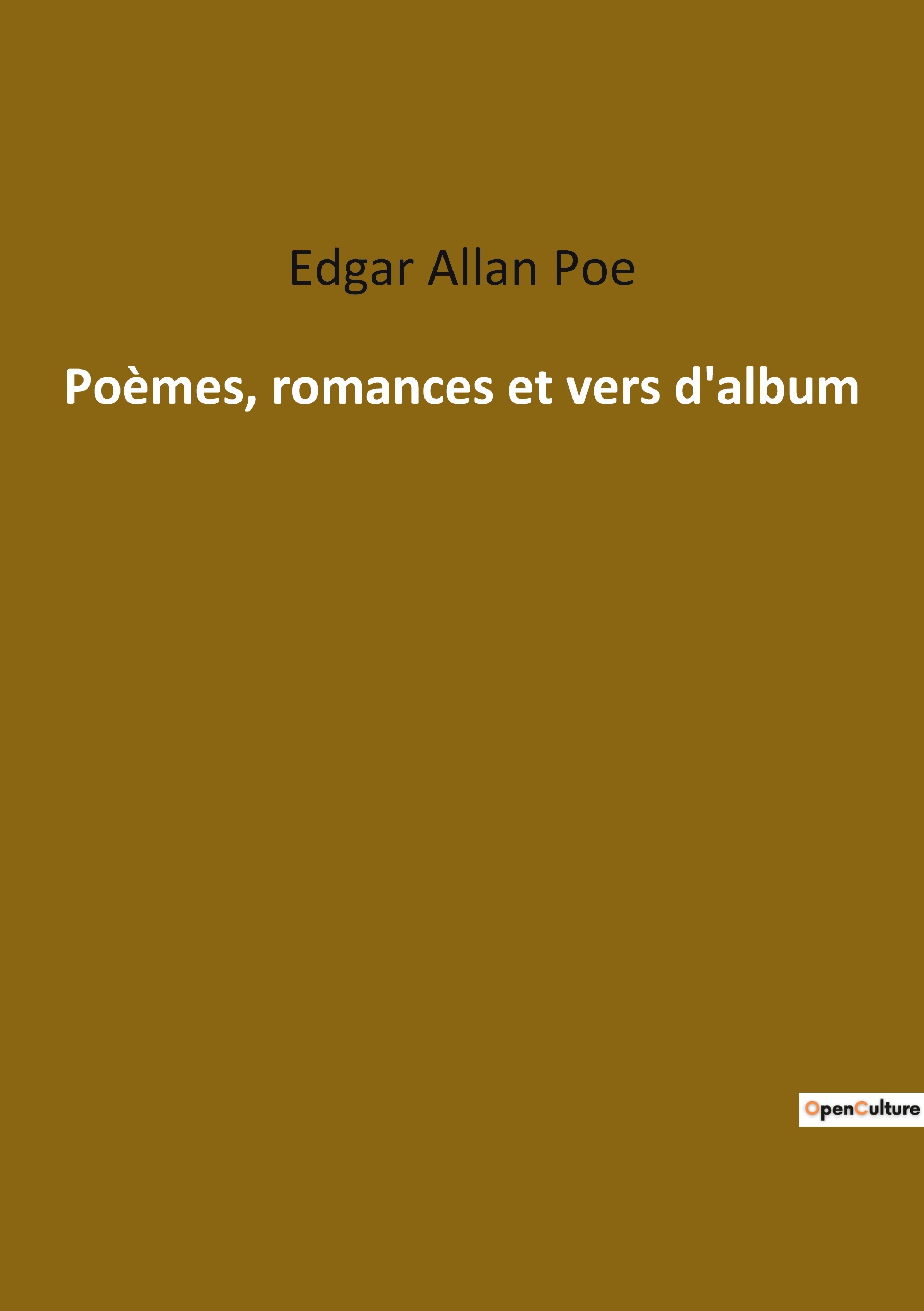 Poèmes, romances et vers d'album