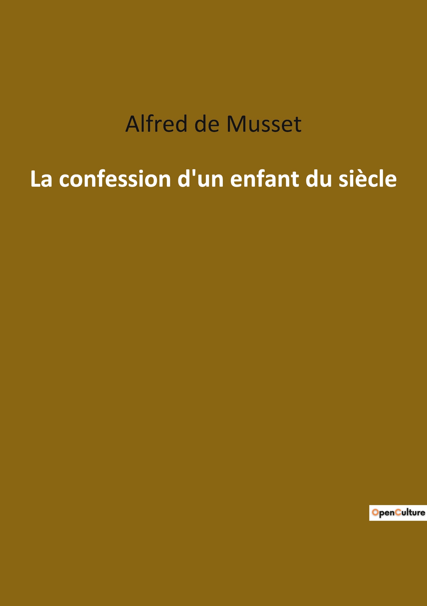 La confession d'un enfant du siècle