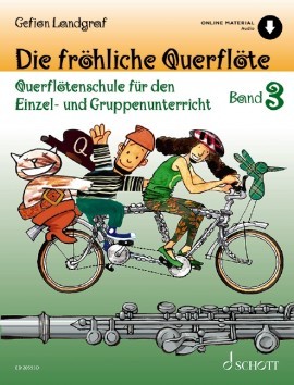DIE FROHLICHE QUERFLOTE BAND 3 -QUERFLOTENSCHULE FUR DEN EINZEL + ENREGISTREMENT(S) EN LIGNE