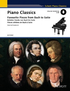 PIANO CLASSICS - PIECES CELEBRES DE BACH A SATIE - RECUEIL + ENREGISTREMENT(S) EN LIGNE