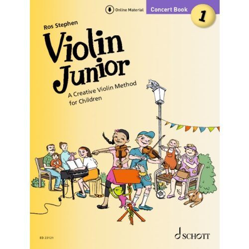 VIOLIN JUNIOR CONCERT BOOK 1, A CREATIVE VIOLIN METHOD FOR CHILDREN (EN ANGLAIS) + AUDIO ONLINE