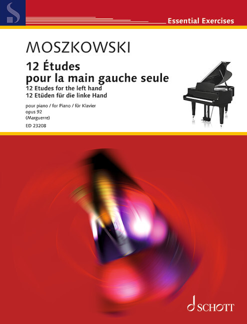12 Études de piano pour la main gauche seule