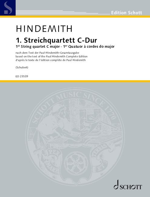 1st String quartet C major