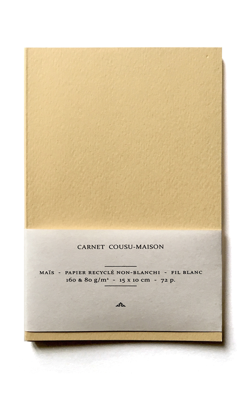 Carnet "cousu-maison" maïs - A6 72p.