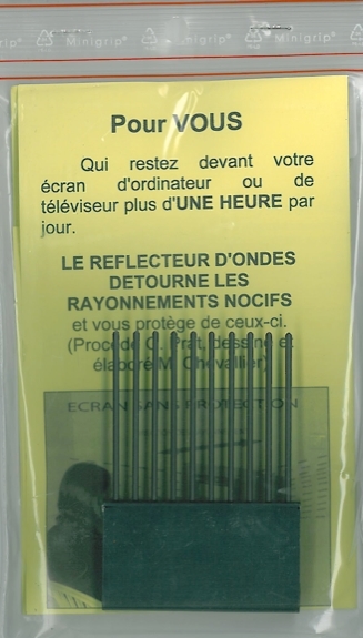Réflecteur d'Ondes Nocives pour ordinateurs et téléviseurs