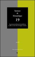 SYNTAXE ET SEMANTIQUE, N  19 / 2018. LA GRAMMATICALISATION DES PERIPH