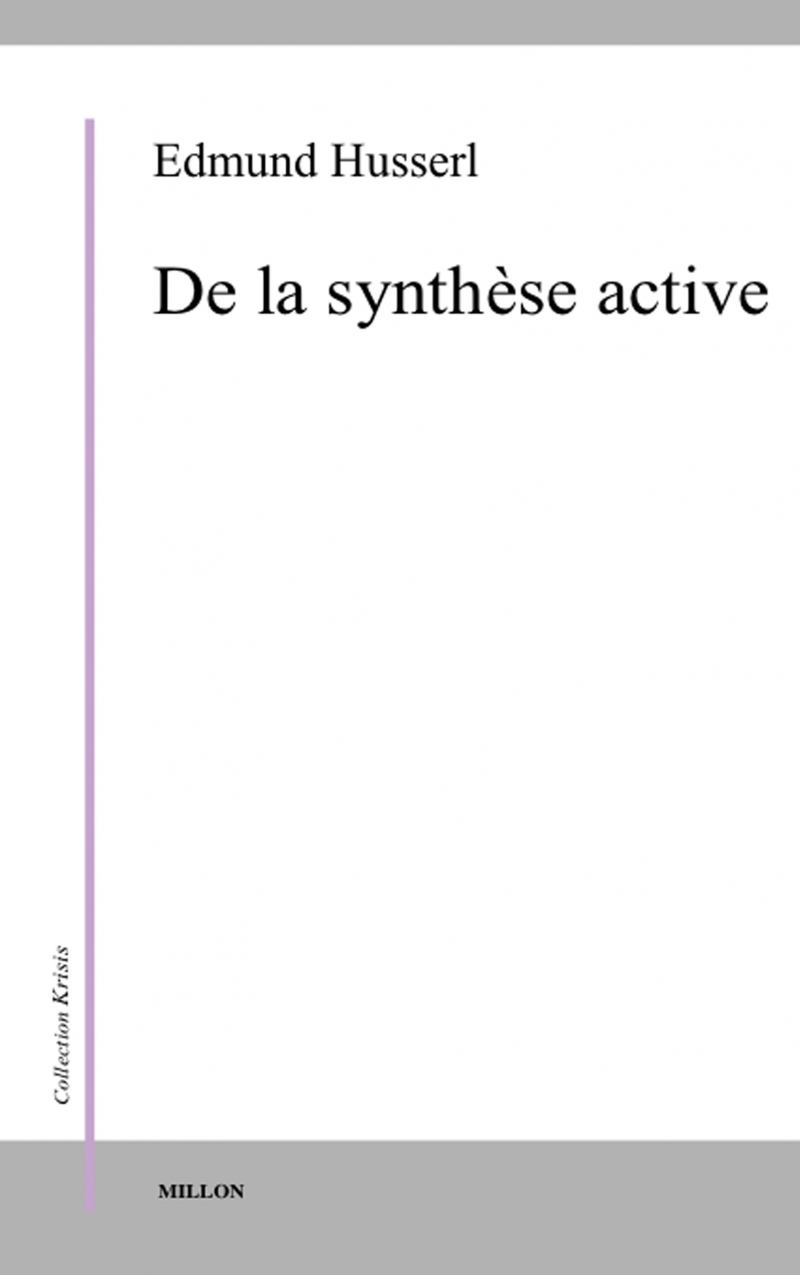DE LA SYNTHESE ACTIVE