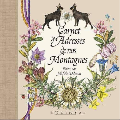 CARNET D ADRESSES DE NOS MONTAGNES MARRON PETIT FORMAT