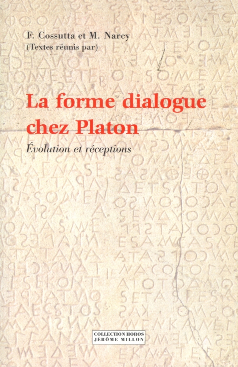 LA FORME DIALOGUE CHEZ PLATON