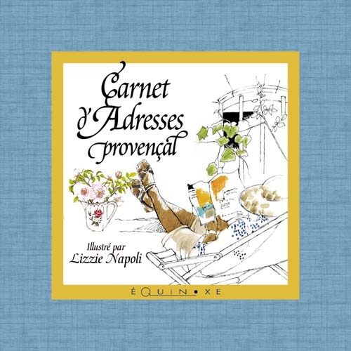 MINI CARNET D ADRESSES PROVENCAL NAPOLI BLEU
