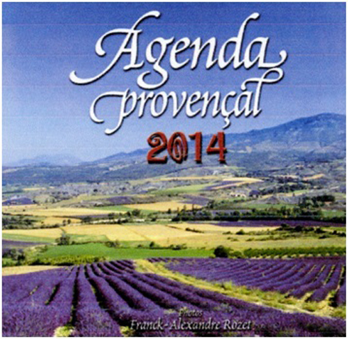AGENDA PROVENCAL 2014 GRAND FORMAT LAVANDE