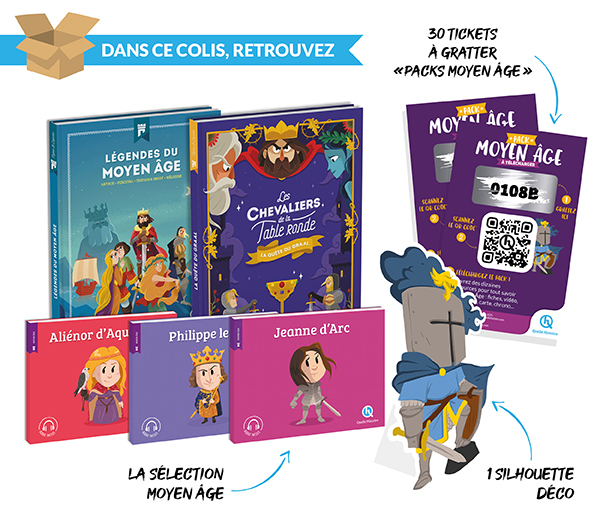 Colis Moyen Âge 44 ex 2025 + prime acheteur + décor