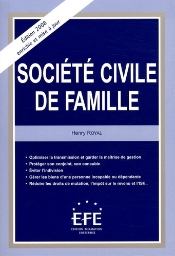 LA SOCIÉTÉ CIVILE DE FAMILLE - 2ÈME ÉDITION
