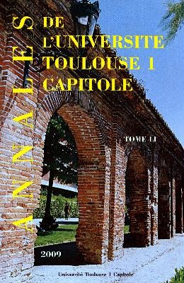 annales ut1 capitole 2009. tome li