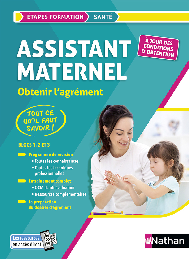 Assistant maternel - Le tout-en-un - Bloc 1 Bloc 2 Bloc 3 - Préparation à l'agrément (EFS) - 2023