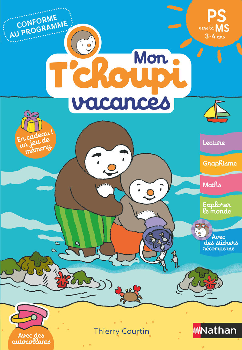 Mon Tchoupi Vacances PS vers la MS 3-4 ans