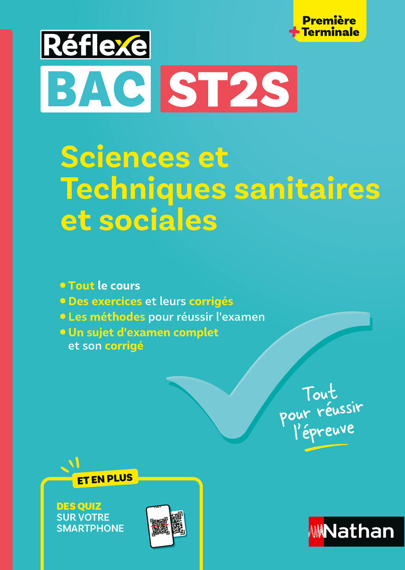 Guide Bac ST2S - Spécialité Sciences et Techniques Sanitaires et Sociales 1re/ Tle - Réflexe N° 8