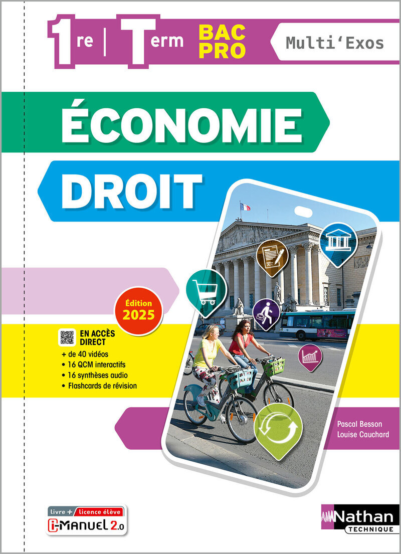 Économie-Droit 1re/Term Bac Pro - Coll. Multi'exos - Éd. 2025 - Livre + licence