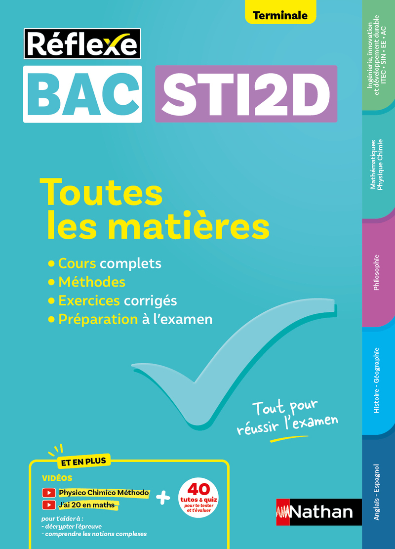 Toutes les matières Bac STi2D Terminale - Réflexe - N° 22