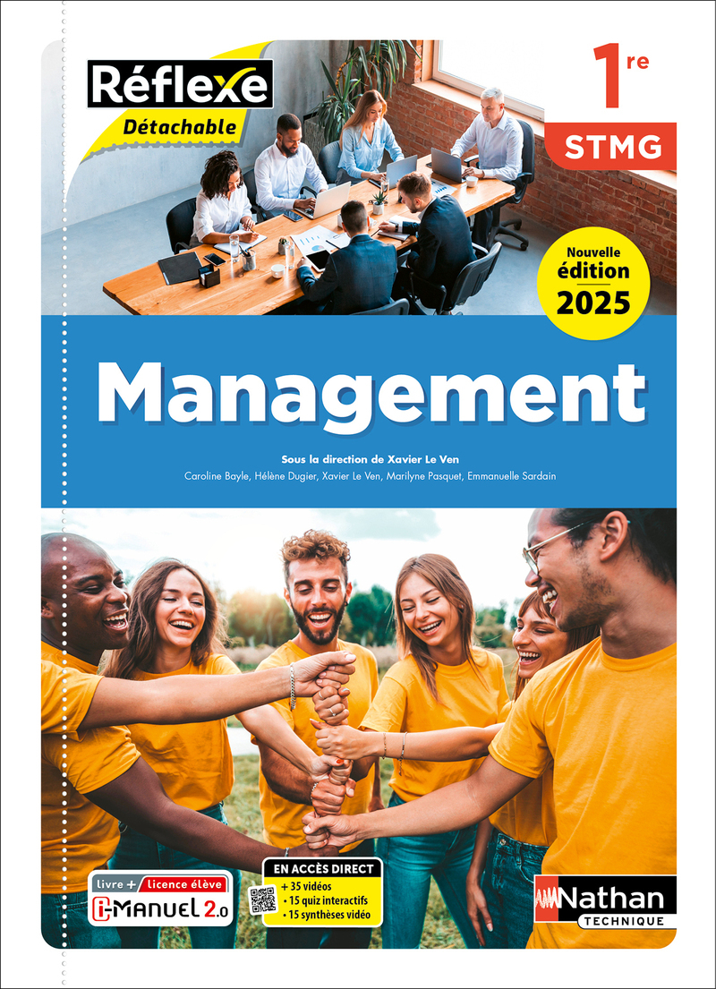 Management - 1re STMG - Coll. Réflexe - Éd. 2025 - Livre + licence
