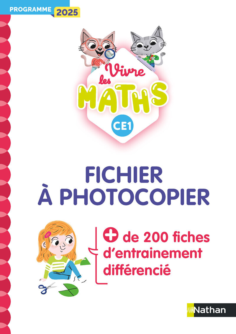 Vivre les maths - CE1 - Fichier à photocopier - Programme 2025