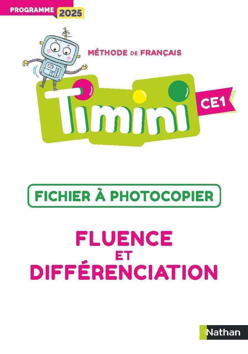 TIMINI - CE1 - Fichier à photocopier - Fluence et différenciation