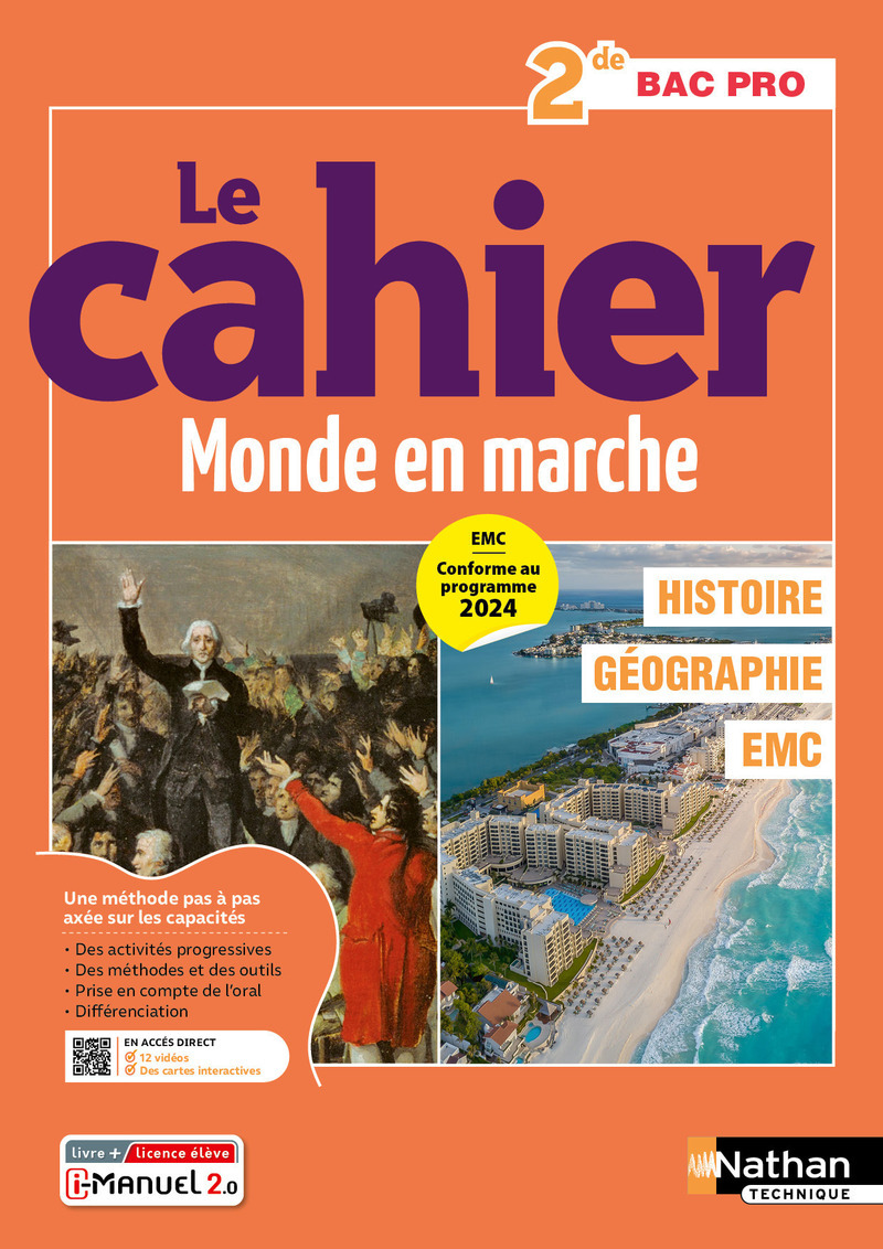 Histoire - Géographie - EMC - 2de Bac Pro - Coll. Le monde en marche - Éd. 2025 - Livre + licence