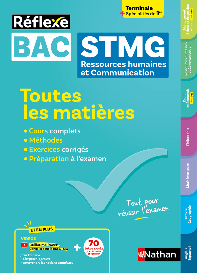 Toutes les matières Bac STMG - Spécialité Ressources humaines et communication Tle + spécialités de 1re - Réflexe - N° 2