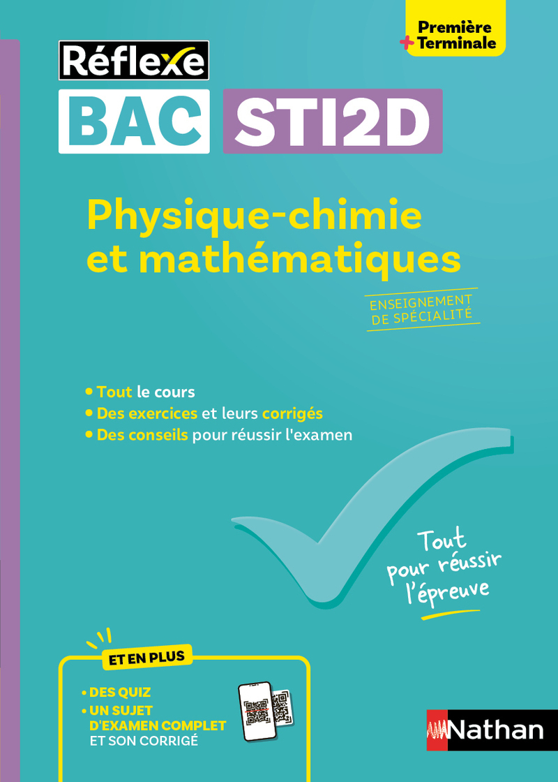 Physique-chimie et Mathématiques - Enseignement de spécialité 1re/Tale STI2D - N° 26