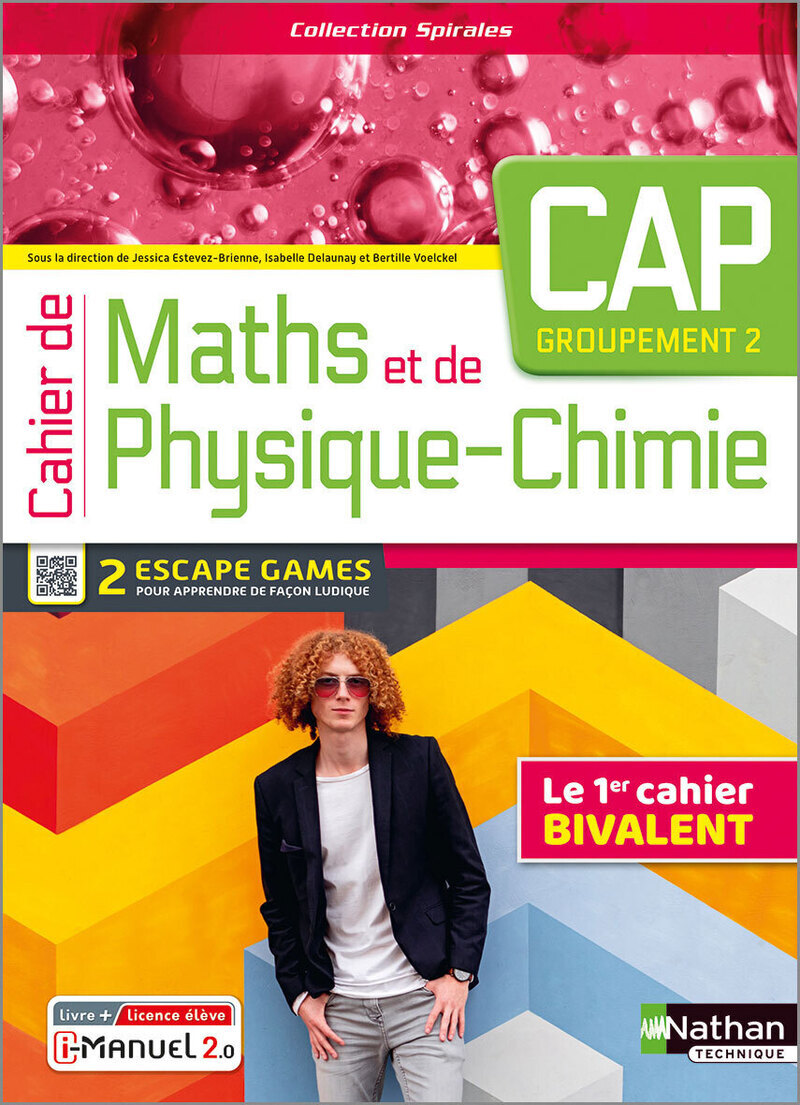Cahier de Maths et de Physique-Chimie - CAP (Spirales) Livre + licence élève - 2023