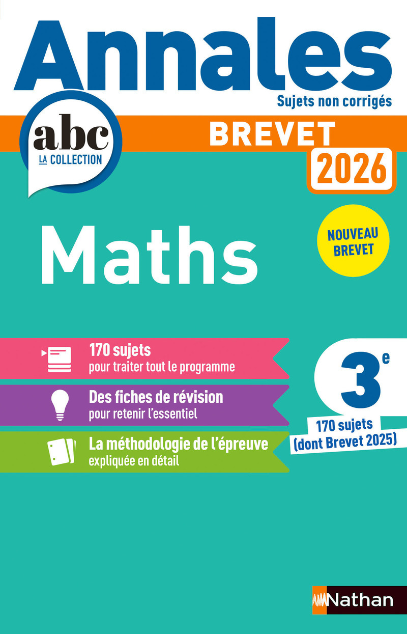 Annales Brevet Maths 2026 - NC