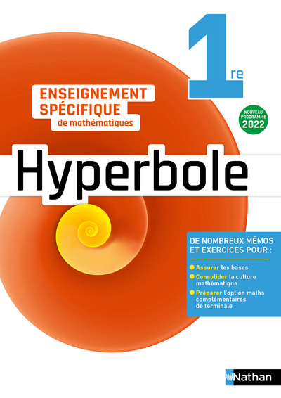 Hyperbole - Maths 1ère - 2022 - Cahier - élève