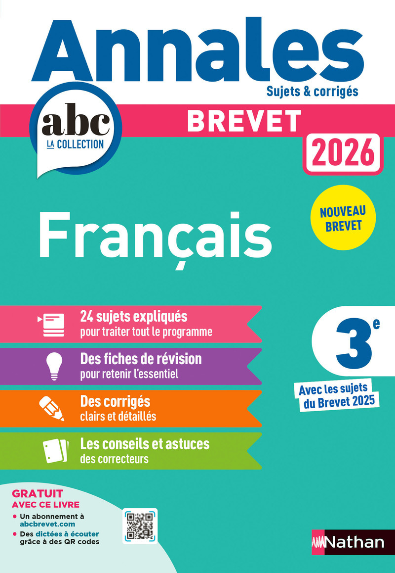 Annales Brevet Français 2026 - Corrigé