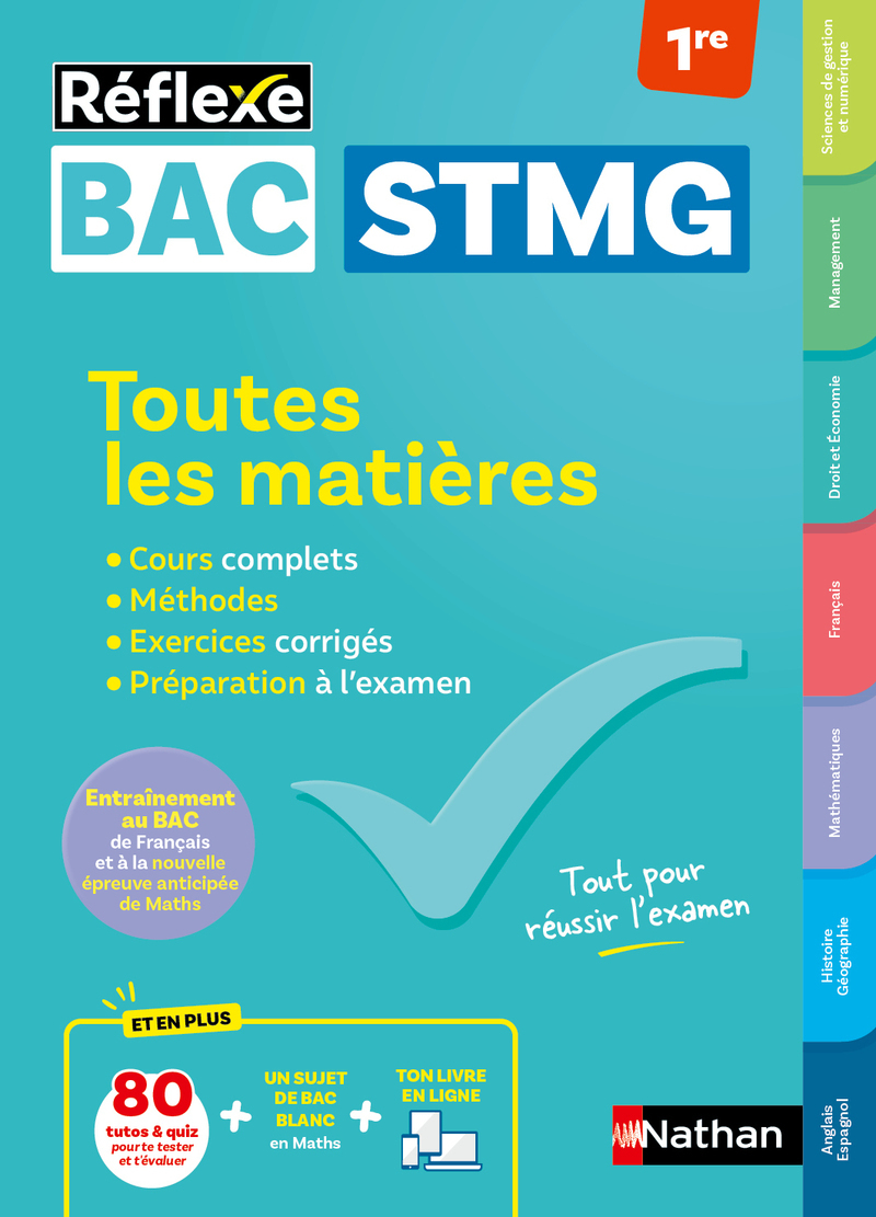 Toutes les matières Bac STMG Première - Réflexe - N° 23