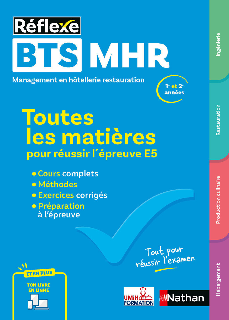 BTS MHR - Toutes les matières pour réussir l'épreuve E5 - Réflexe - N° 19