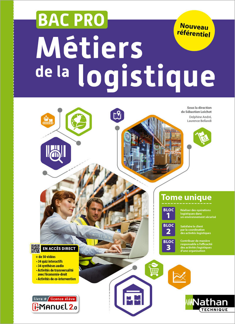 Métiers de la logistique - Tome Unique - Bac Pro Métiers de la Logistique - Éd. 2025 - Livre + licence